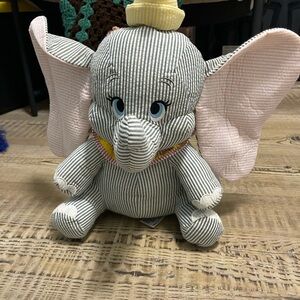 Disney Parks Dumbo 16” Seersucker Plush NWT SEE PHOTOS FOR DETAILS